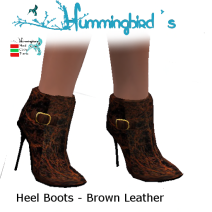 [HB] Heel Boots - Brown Leather